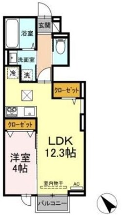 羽ノ浦駅 徒歩6分 1階の物件間取画像